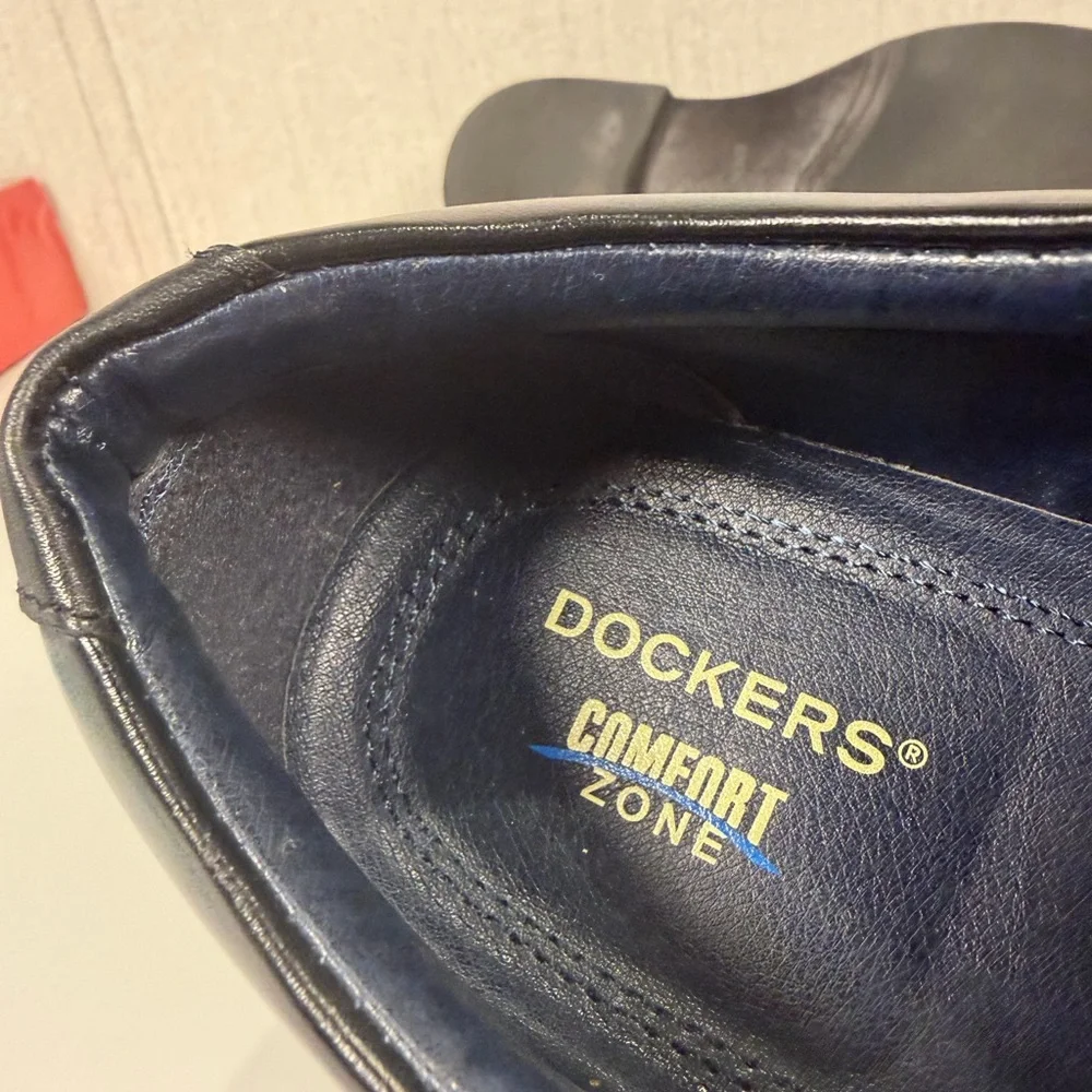 DOCKERS‎ Comfort Zone Men's Size 10M Classic Black Loafers Nice Dress Shoes Exc